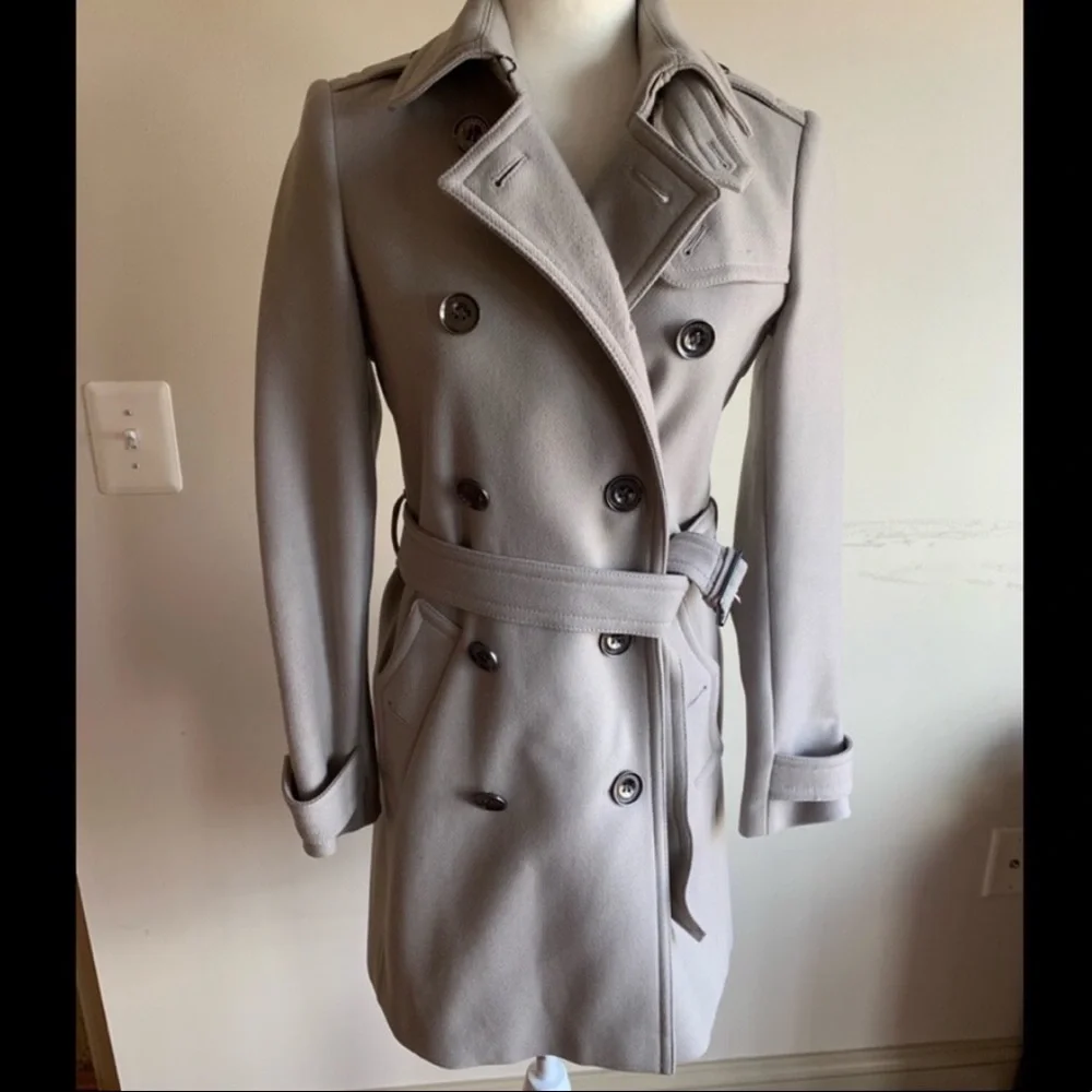 Authentic Burberry Brit Wool Cashmere Coat S4 - Picture 5 of 6